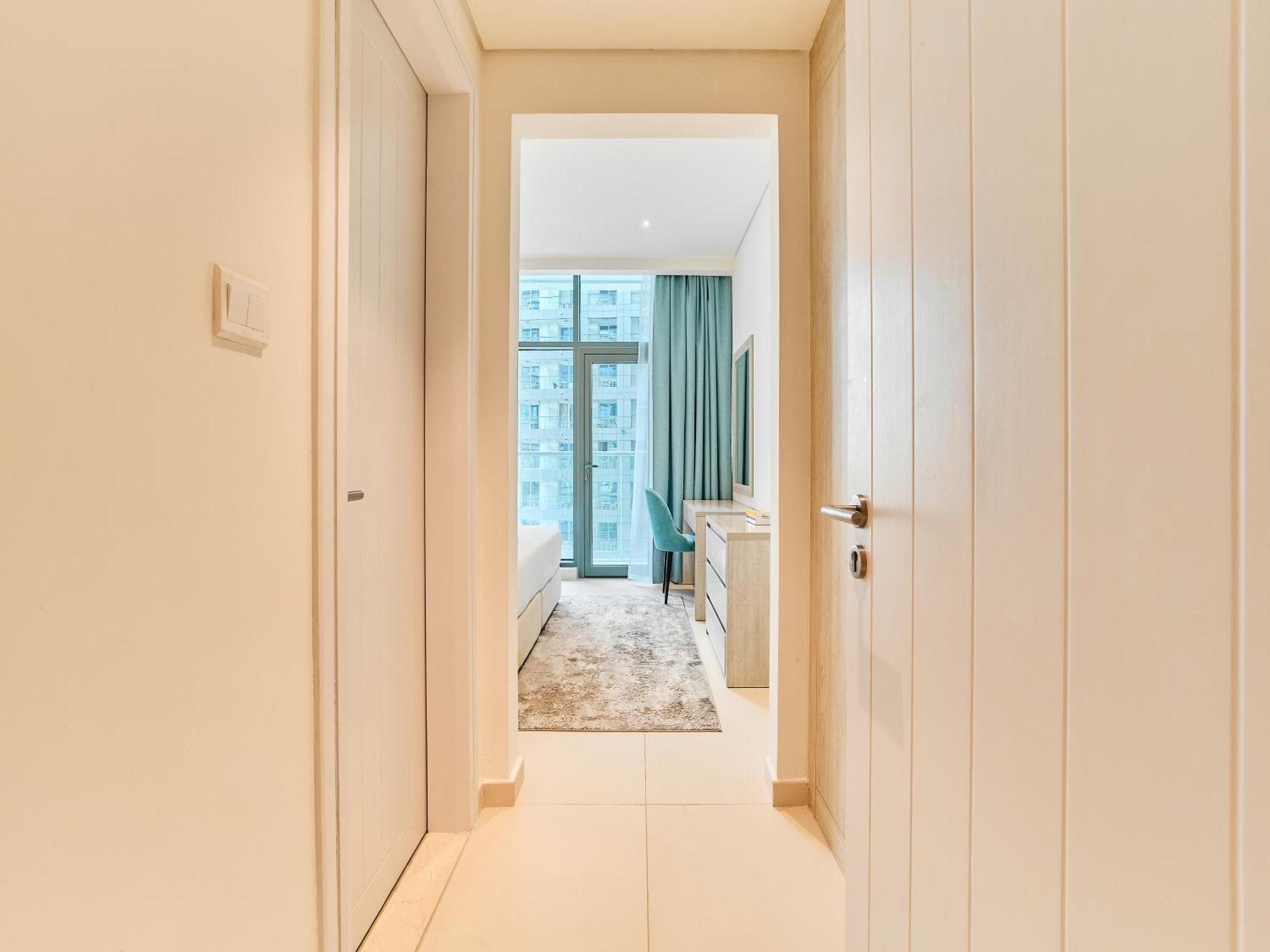 First Class Apartments In Seven Palm With Direct Access To The West Palm Beach And Nakheel Mall 두바이 객실 사진